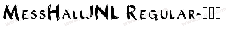MessHallJNL Regular字体转换